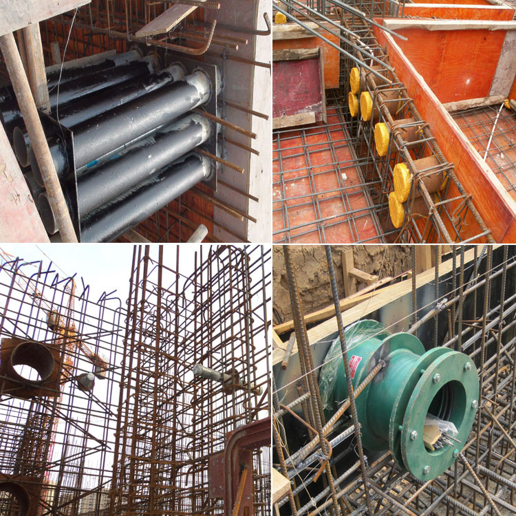 剛性、柔性防水套管現(xiàn)場使用圖